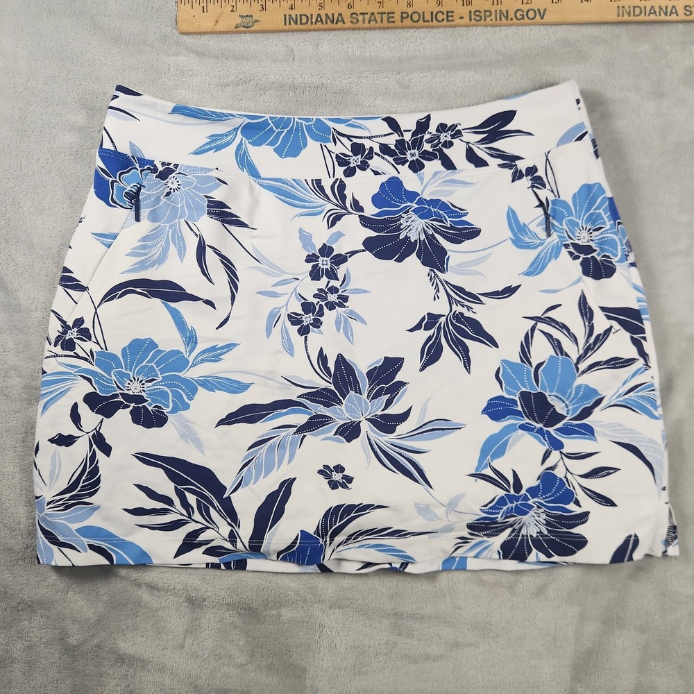 Tommy Bahama IslandZone Blue White Skort Small Golf Tennis Pickleball Athleisure